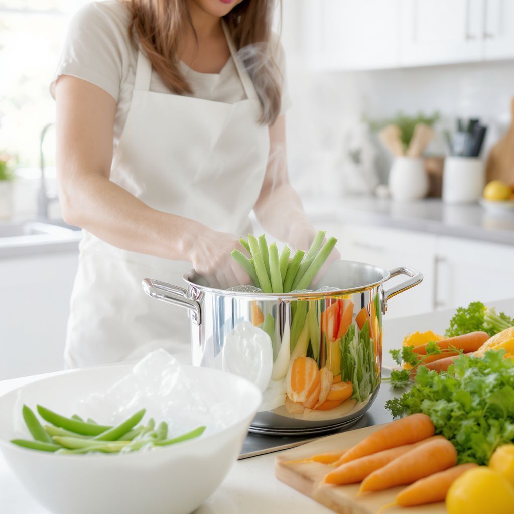 A blansírozás növeli a zöldségek tápanyagtartalmát.