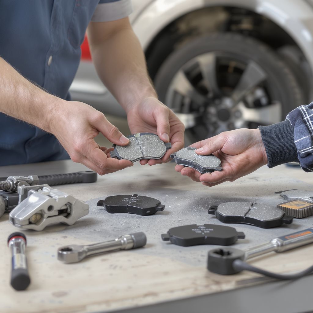 A fékbetét típusa befolyásolja a jármű fékezését.