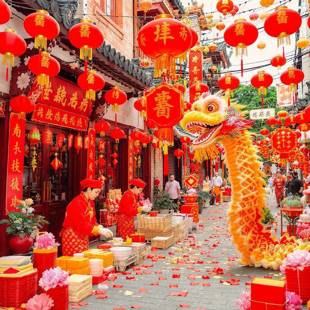 A kínai újév ünneplése tizenöt napig tart.