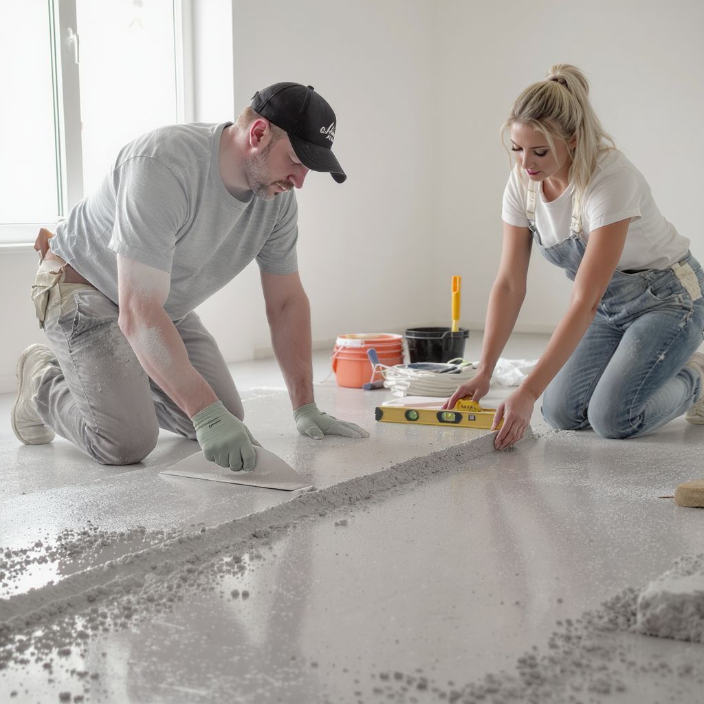 A helytelen aljzatkiegyenlítés repedéseket és hibákat okozhat.