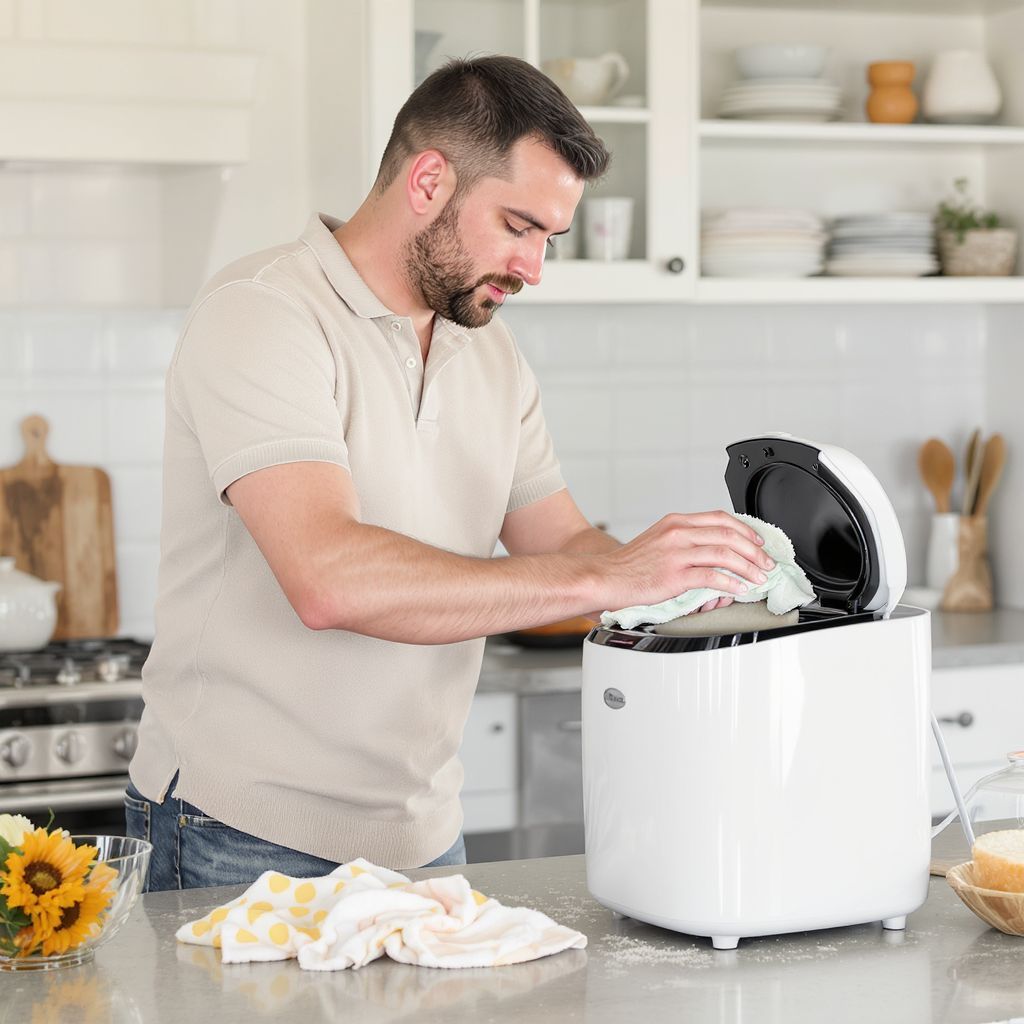 Rendszeres tisztítás szükséges a kenyérsütő hosszú élettartamához.