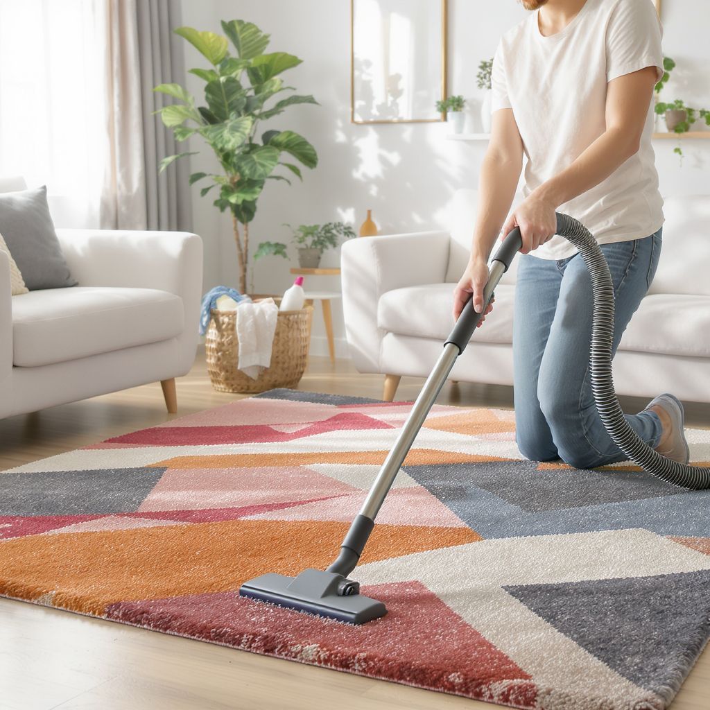 Rendszeres porszívózás növeli a szőnyeg élettartamát.