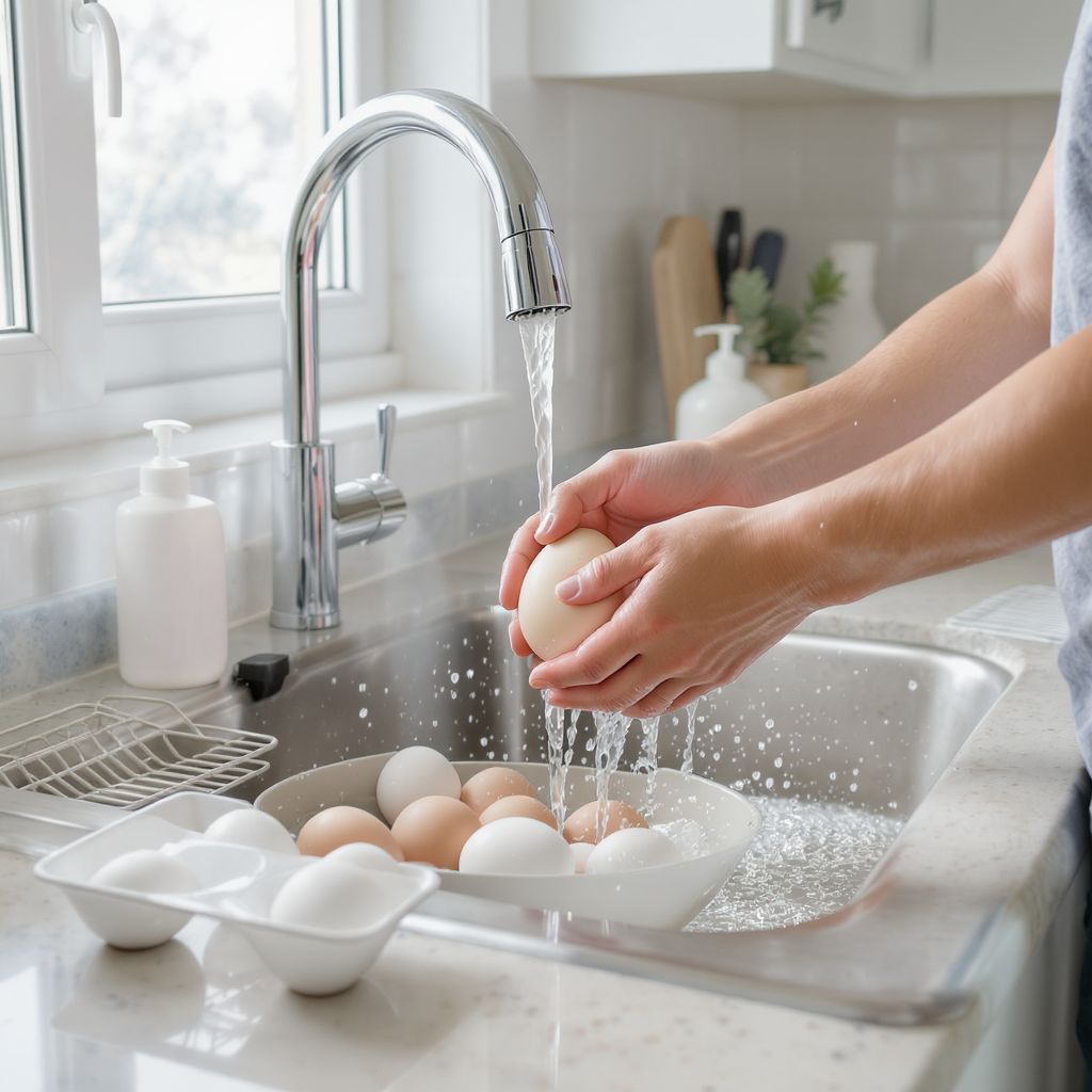 A tojások mosása csökkentheti a baktériumok kockázatát.