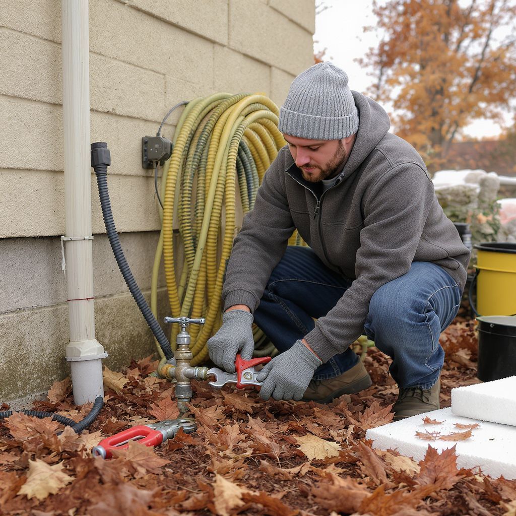 A kerti csap téliesítése megakadályozza a fagyást.