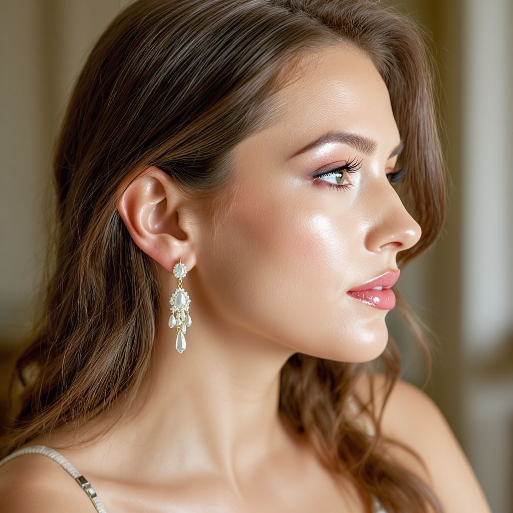 A fülbevalók mérete befolyásolja az arc optikai arányait.