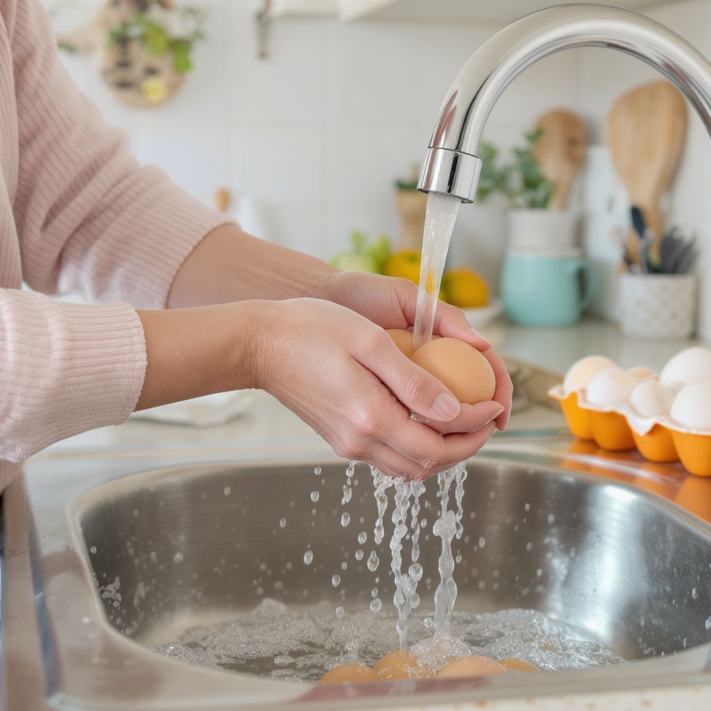 Tojást csak közvetlen használat előtt érdemes mosni.