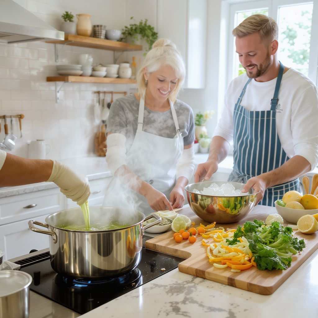 A blansírozás megőrzi az élelmiszerek színét és tápanyagaikat.