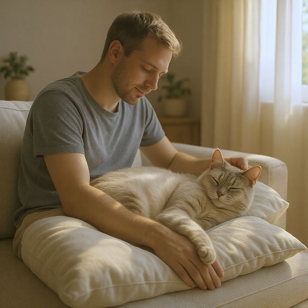 A macskák nyugalma fokozza az ember jólétét.