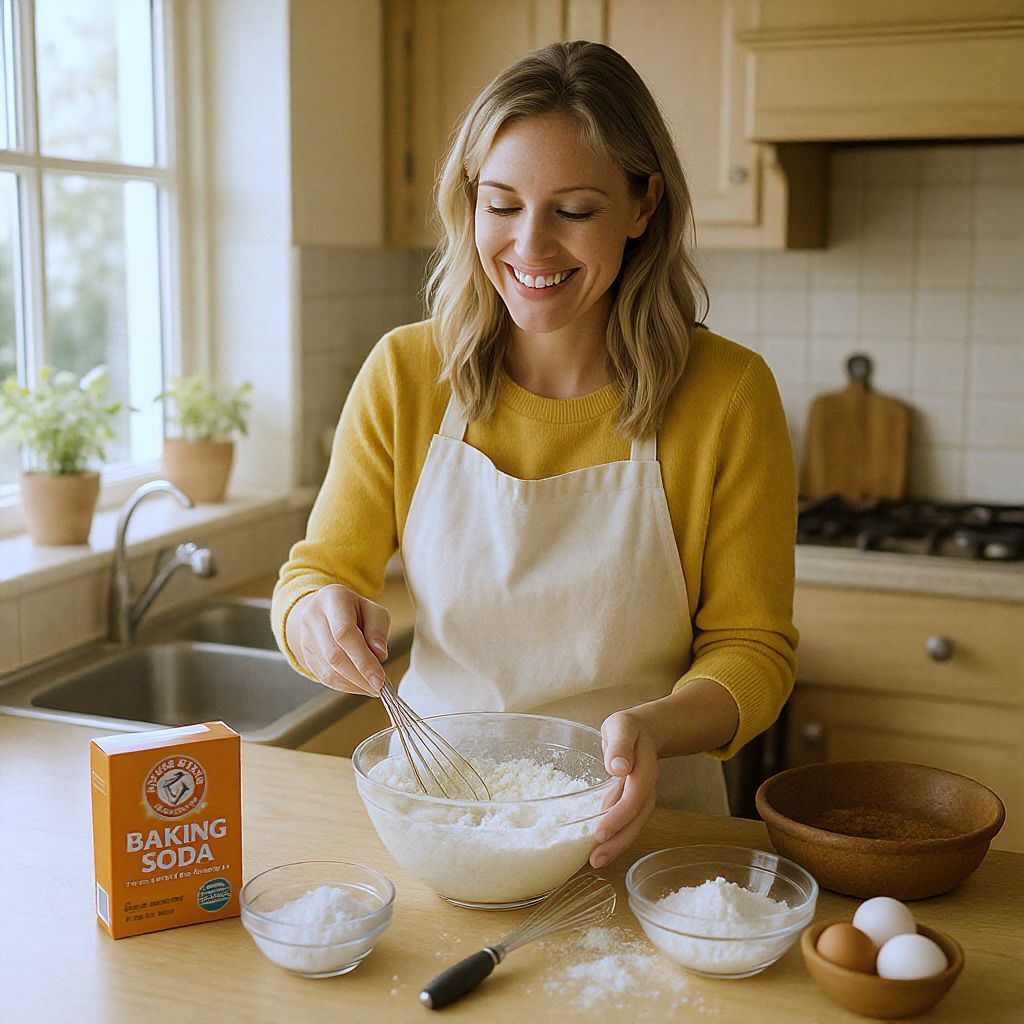A szódabikarbóna segít a sütemények könnyed sütésében.
