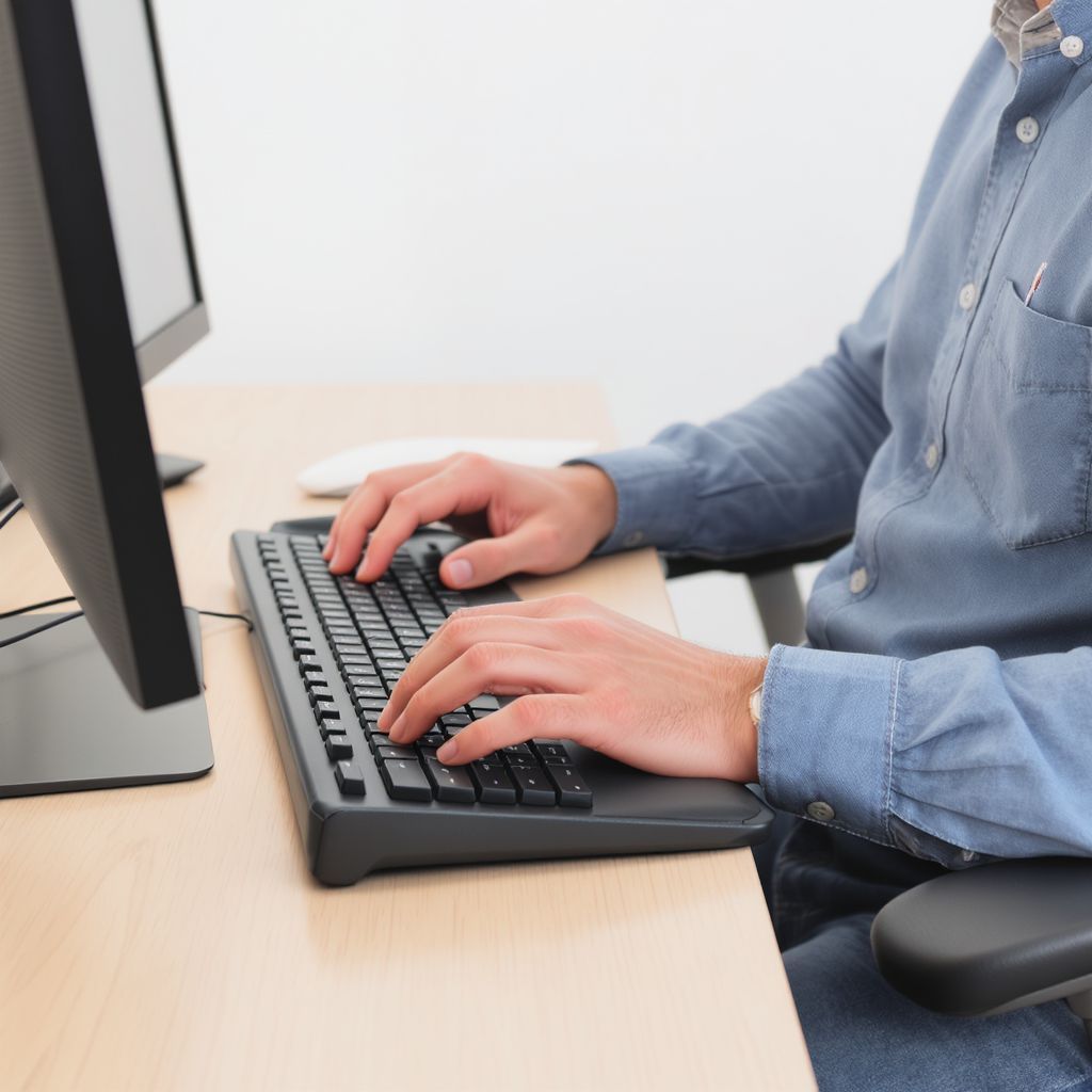 A csuklótámasz segít megelőzni a karfájdalmakat.