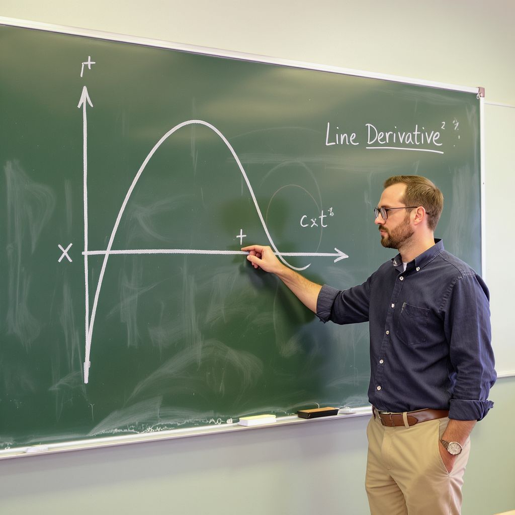 A deriválás a görbék meredekségének mértéke.
