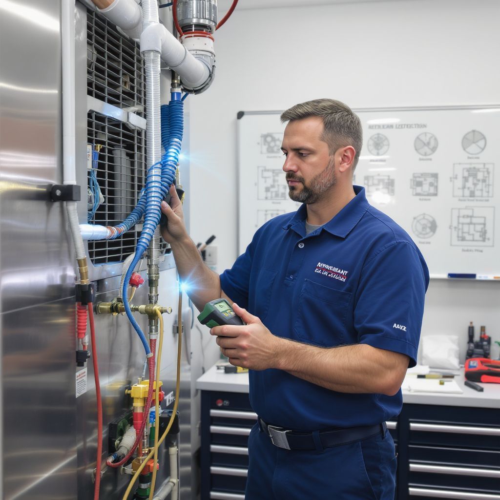 A hűtőközeg-szivárgás ultrahangos detektálással hatékonyan észlelhető.