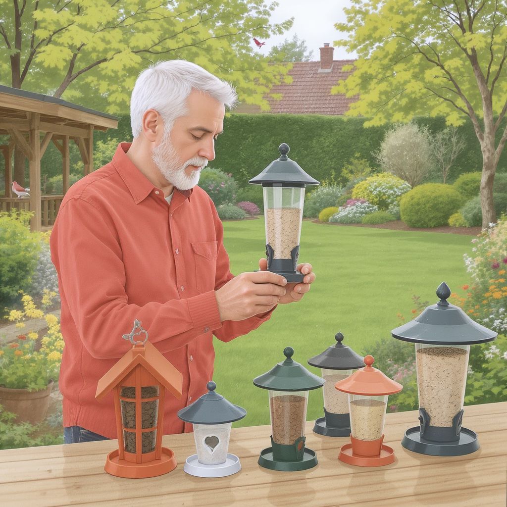 A madáretető helye befolyásolja a madarak látogatását.