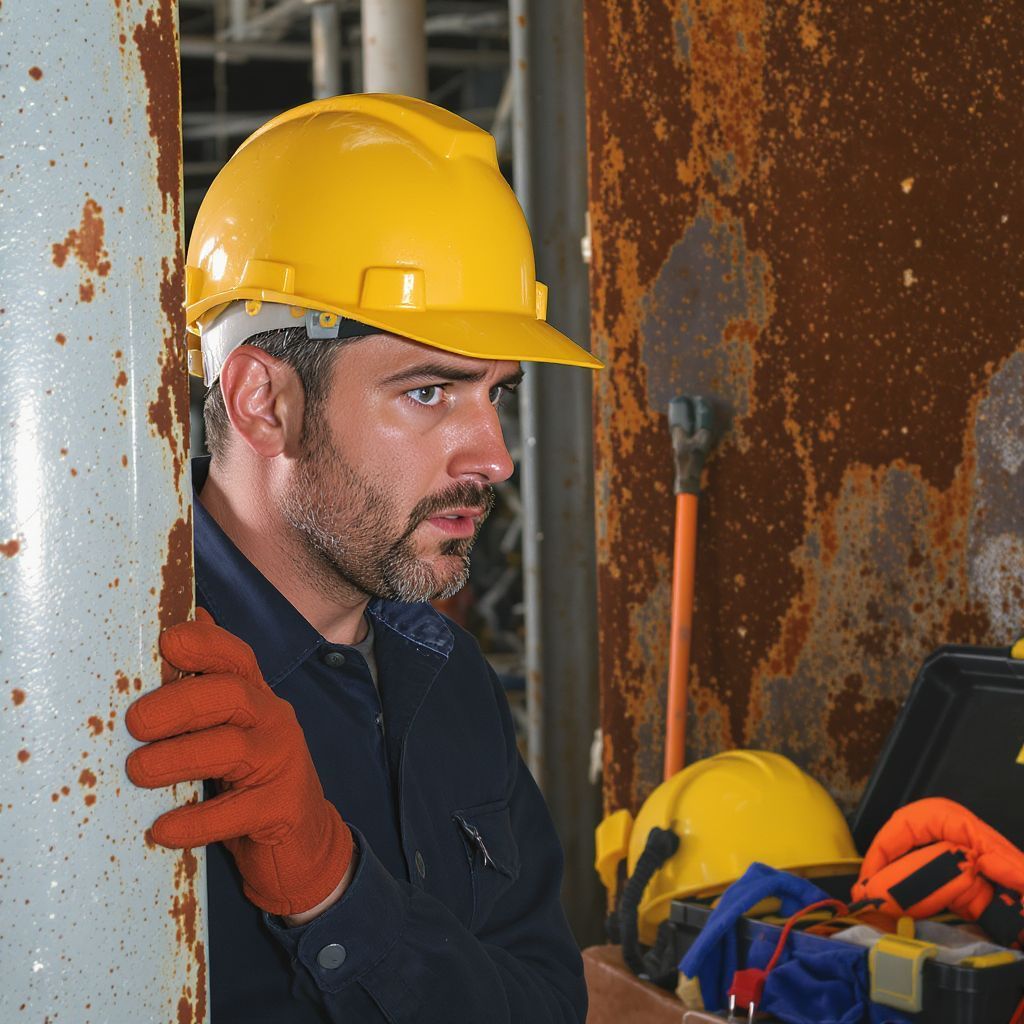 A rozsda szerkezetromlást okozhat, ami életveszélyes balesetekhez vezethet.