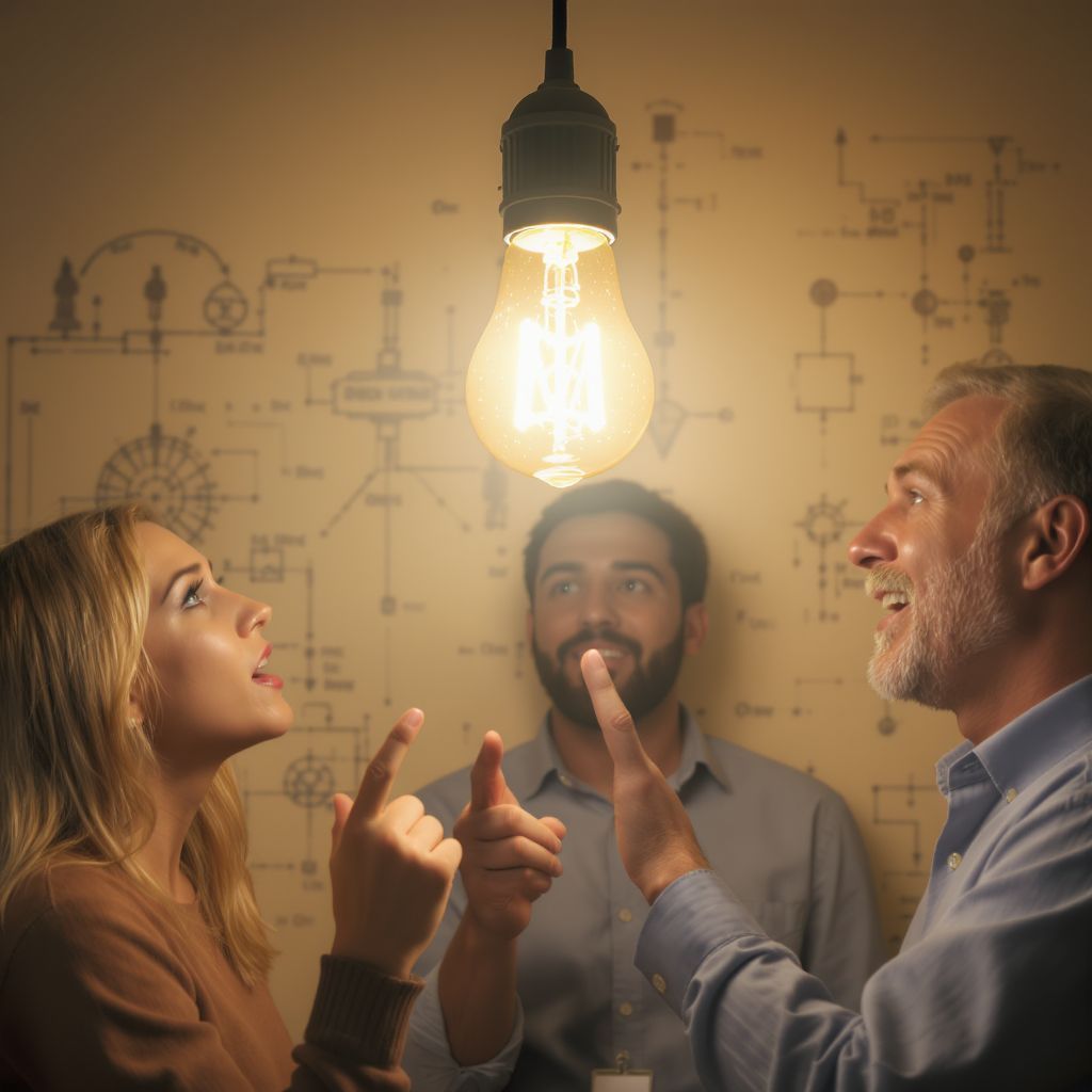 A villanykörte feltalálása a tudományos együttműködés eredménye volt.