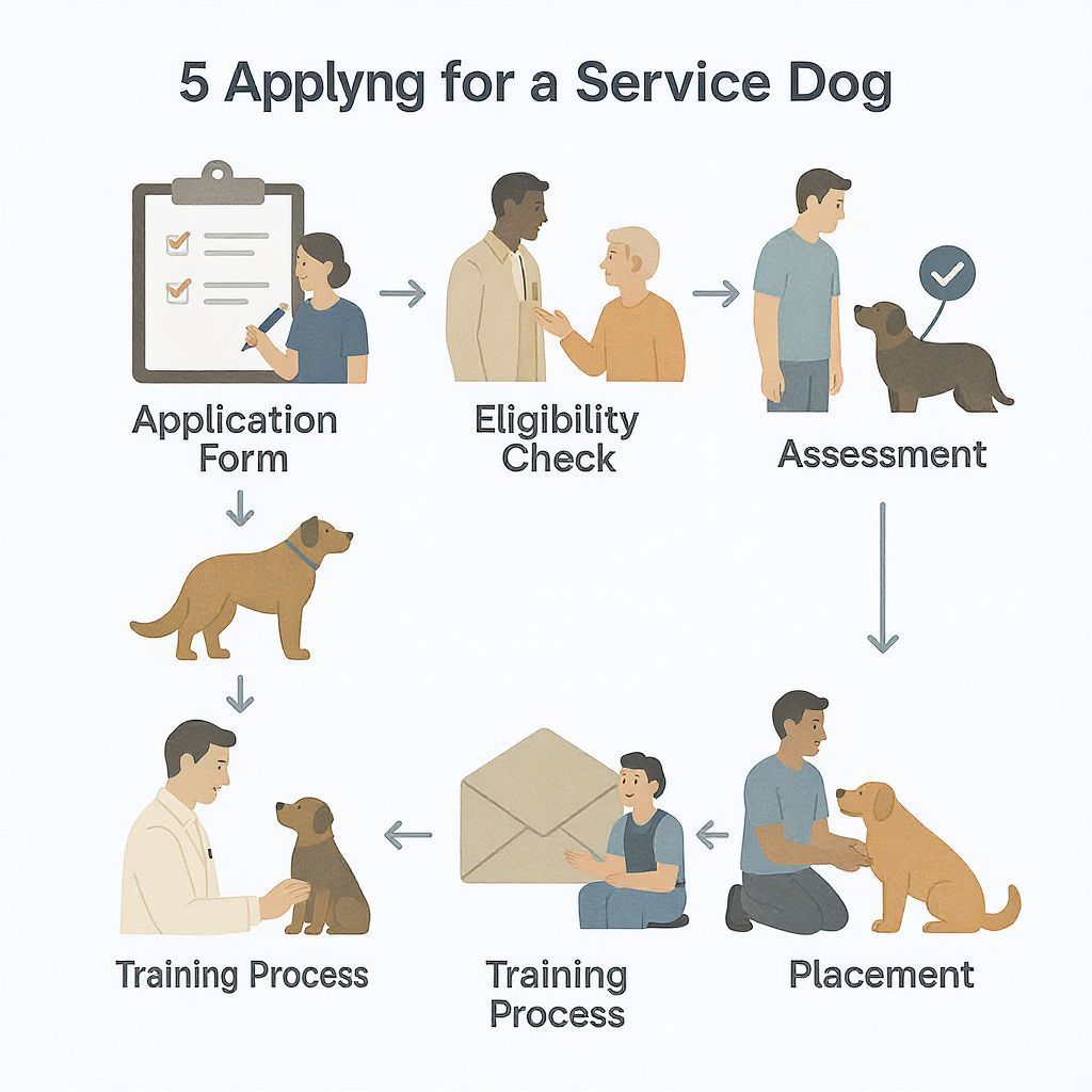 A segítőkutya igénylésének folyamata világosan kidolgozott lépésekből áll.