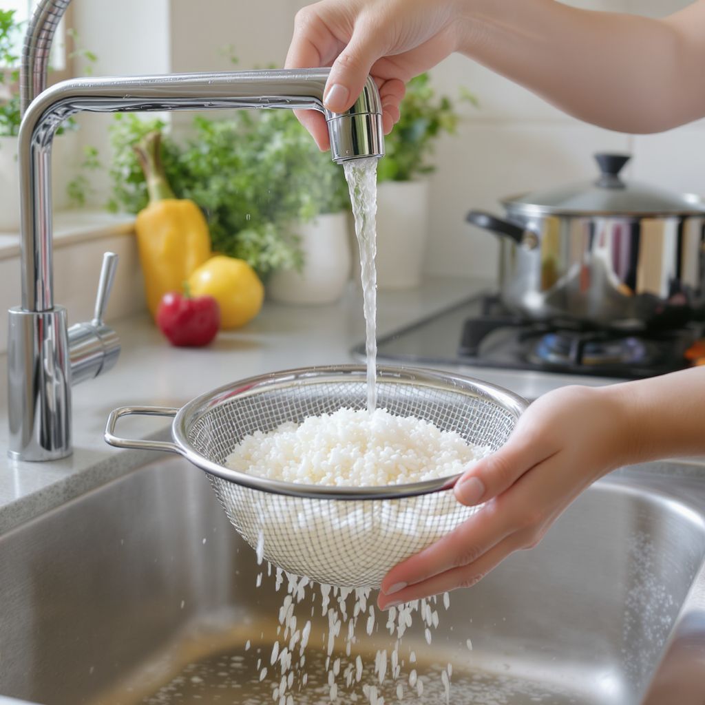 A rizsmosás csökkenti a keményítő tartalmat, táplálóbb ételért.