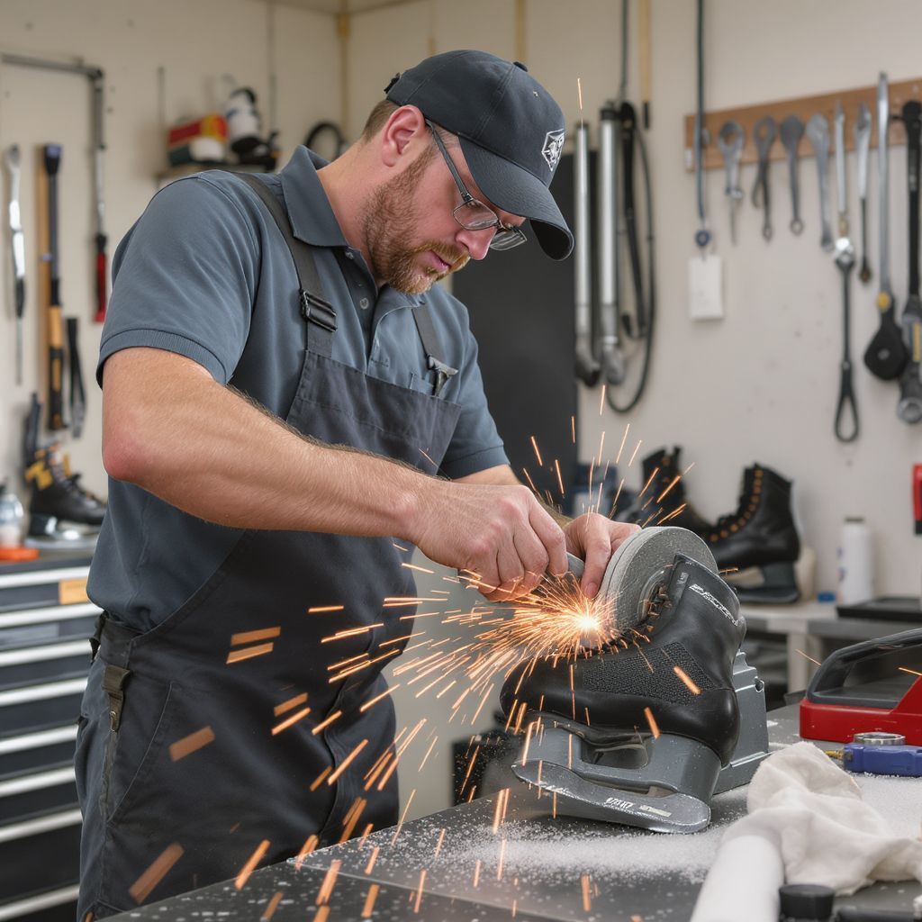 A helytelen élezés csökkentheti a korcsolyázás hatékonyságát.