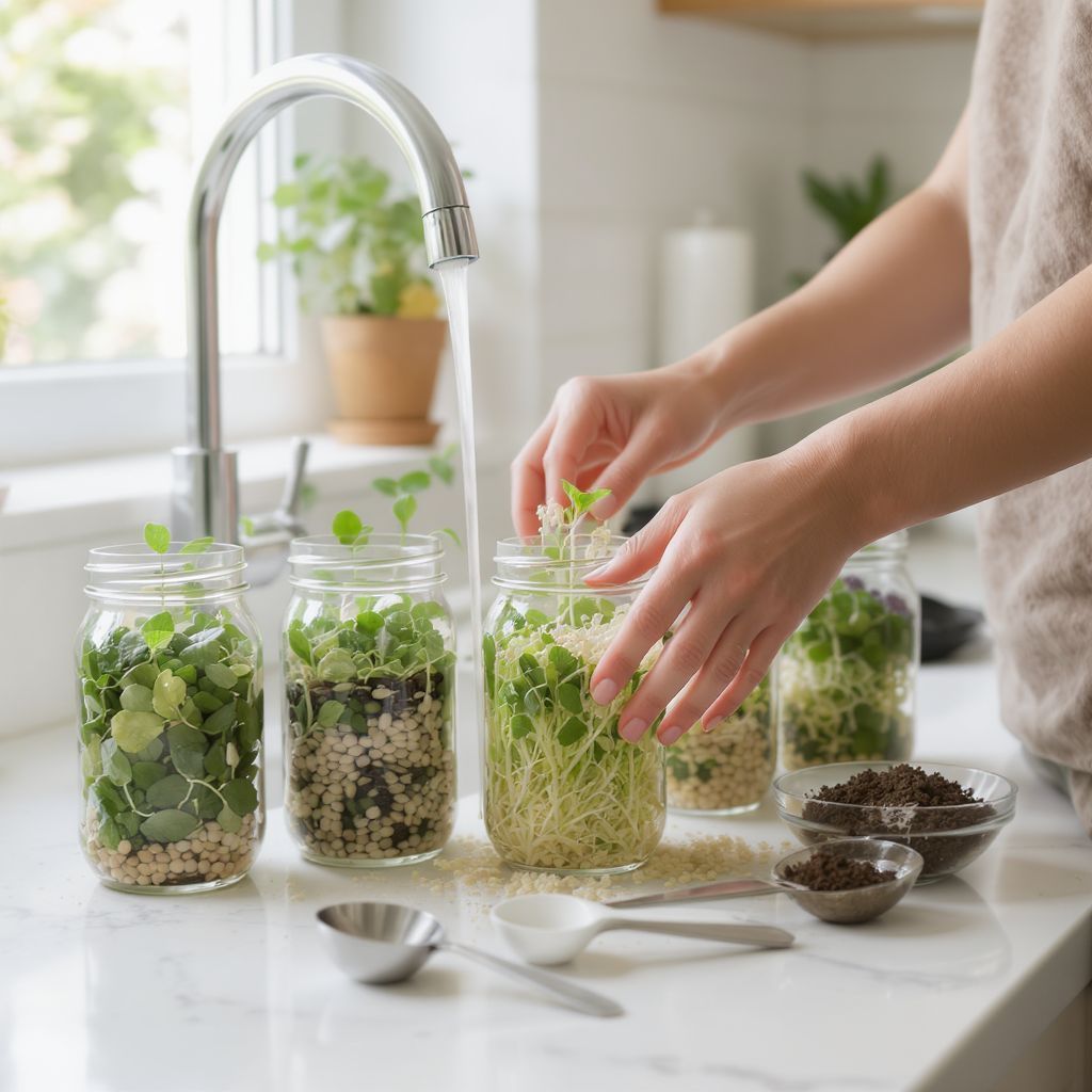 Használj szűrővizet a csírák ízének fokozásához.