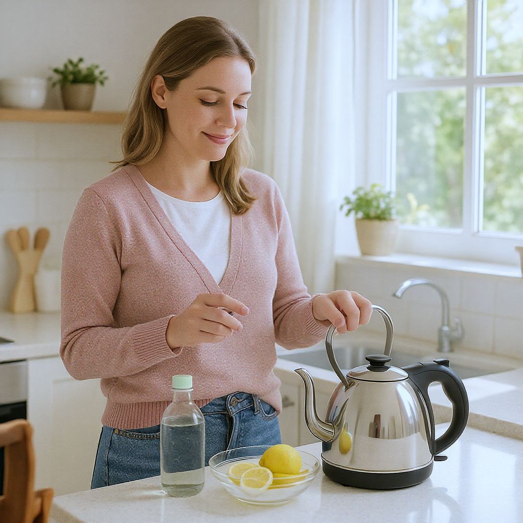 Citromsav és ecet hatékony vízkőoldók házilag.