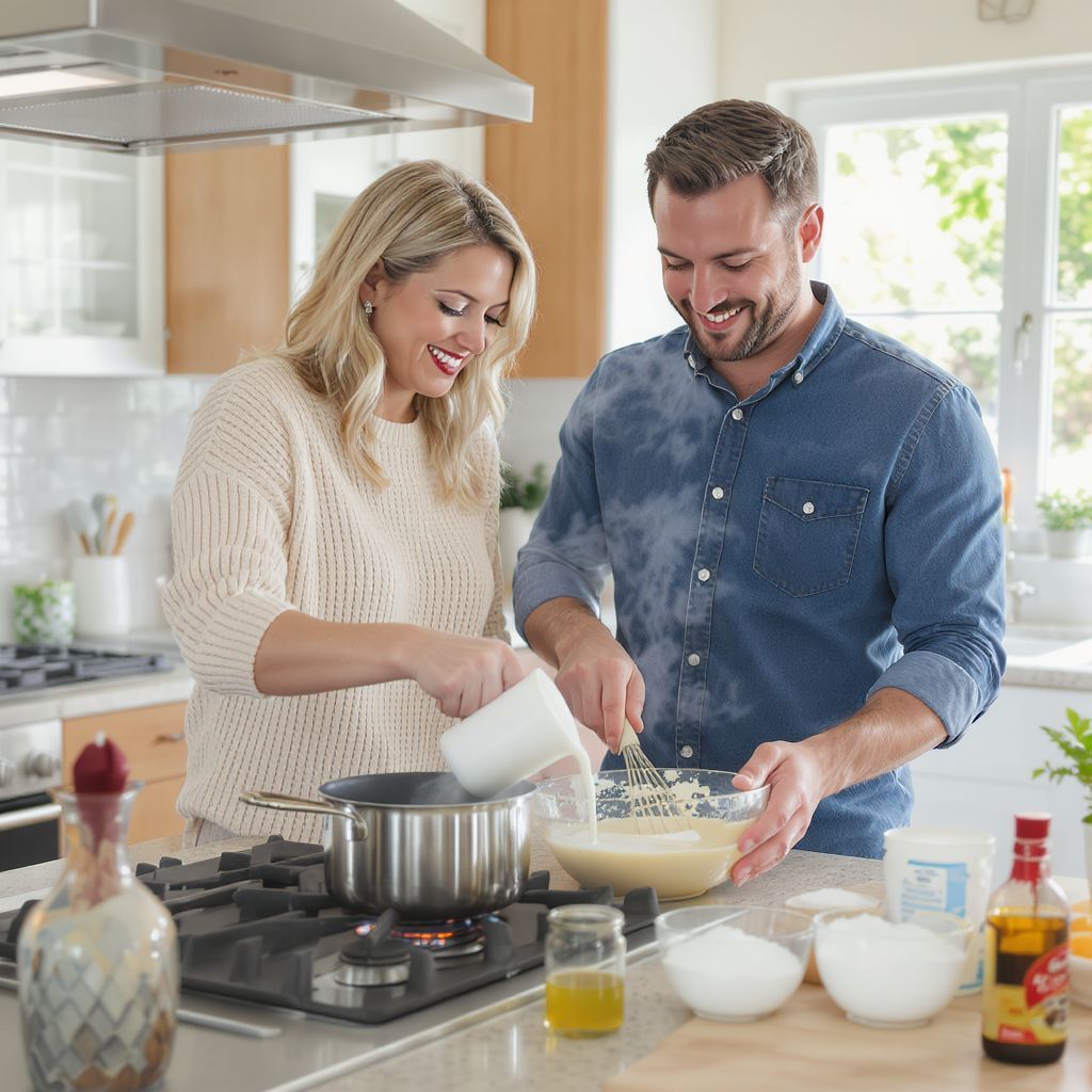 A csomómentes puding titka a folyamatos keverés.