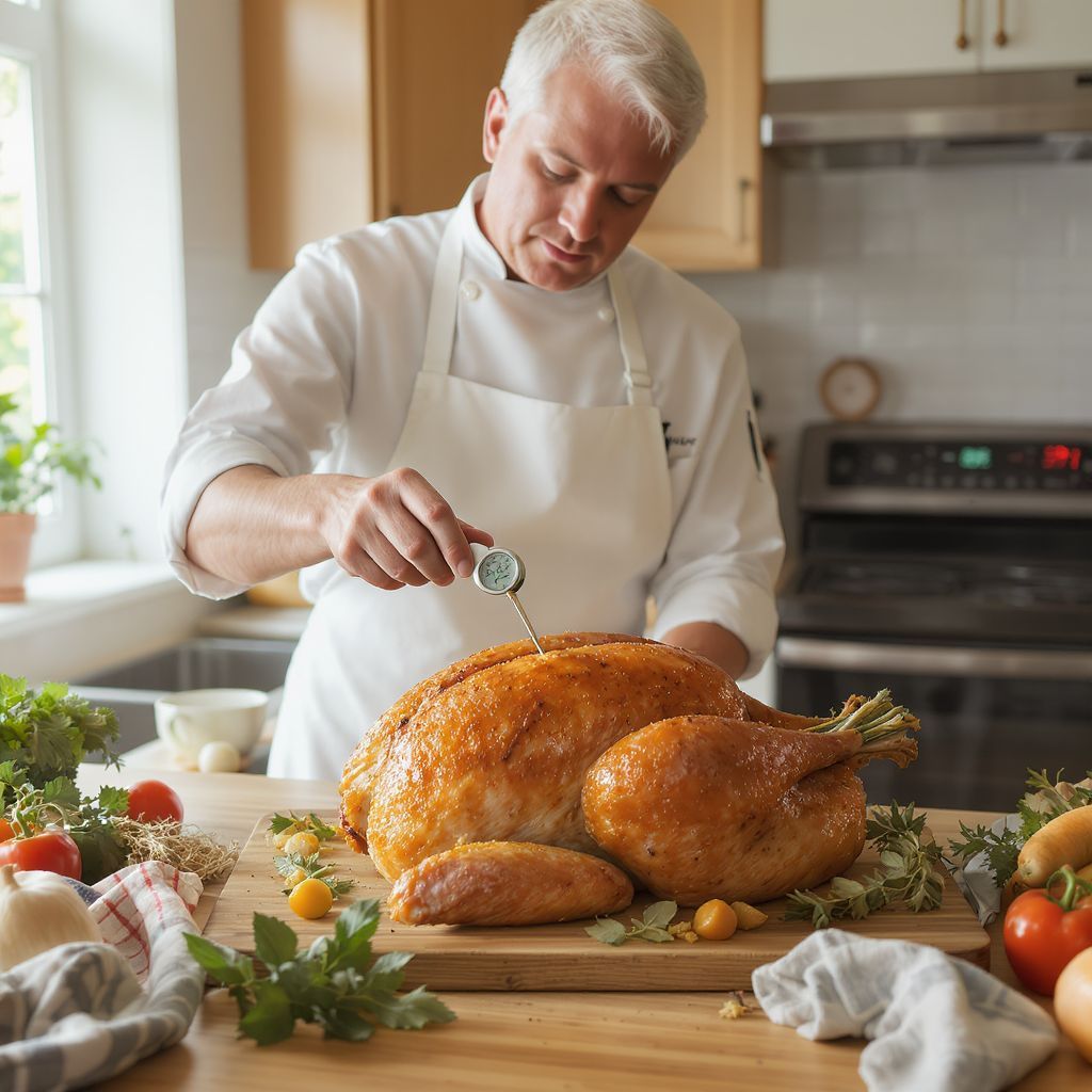 A pulyka sütési ideje 13-15 perc/kiló húsnál.