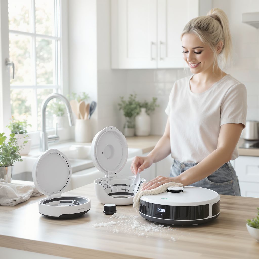 A könnyen tisztítható robotgép hosszabb élettartamot biztosít.