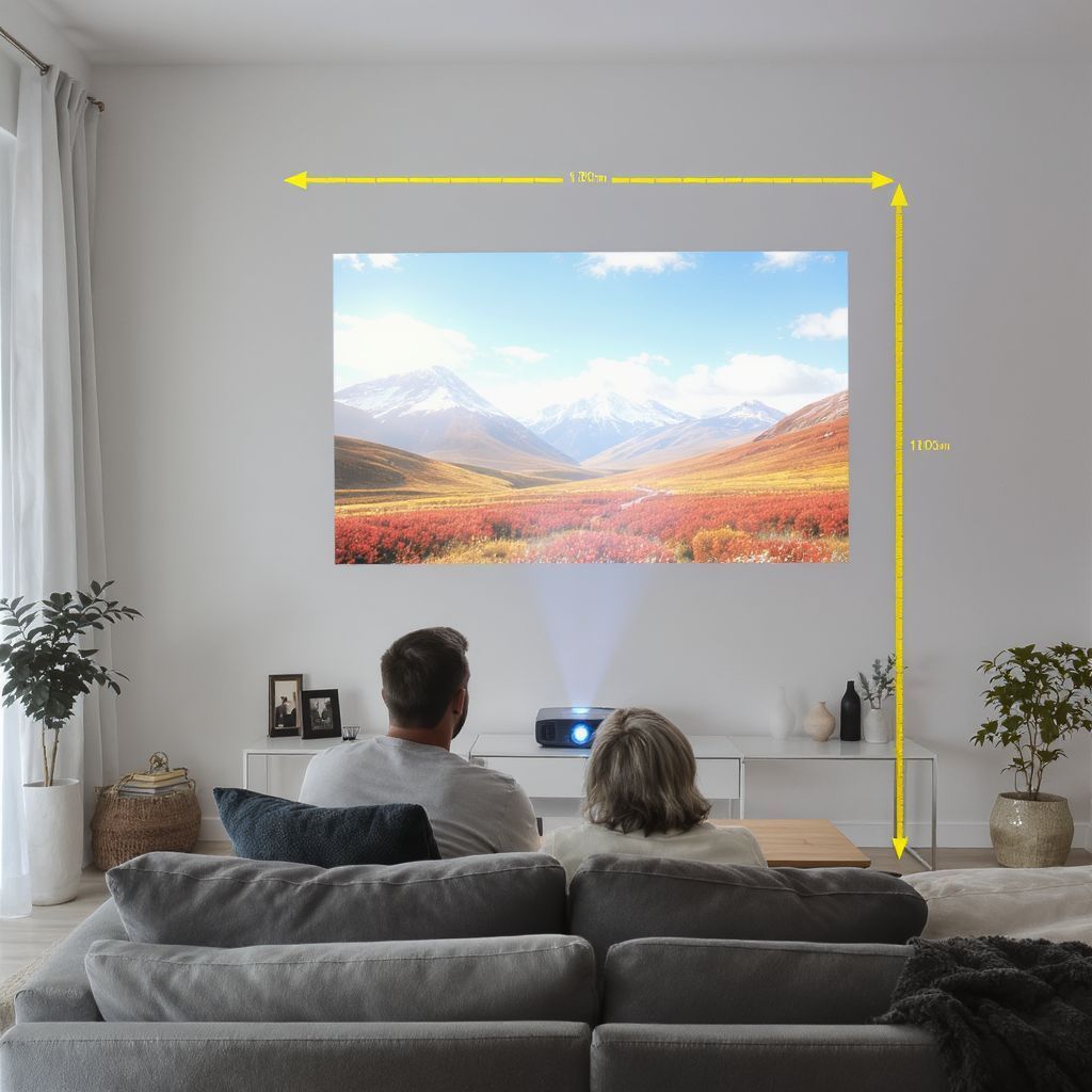 A vetítési távolság kulcs a képek éles megjelenítéséhez.